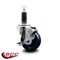 Service Caster 3.5'' Solid Poly Swivel 1-1/8'' Expanding Stem Caster with Brake SCC-EX20S3514-SPUS-TLB-118 - alternate 3
